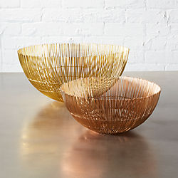 soleil wire bowls