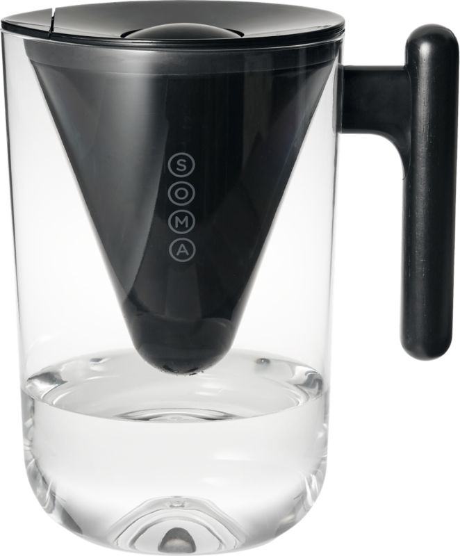 Soma Black Water Pitcher