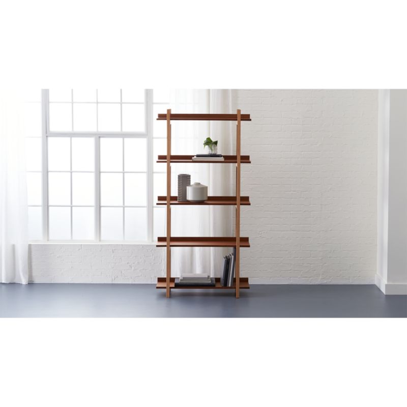 stax walnut bookcase | CB2