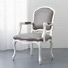stick around white-grey arm chair