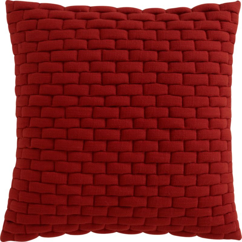 CB2   subway burnt orange 18 pillow  