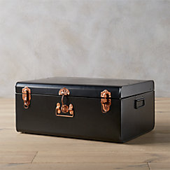 View larger image of large matte black suitcase