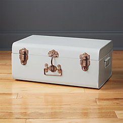 View larger image of small matte white suitcase