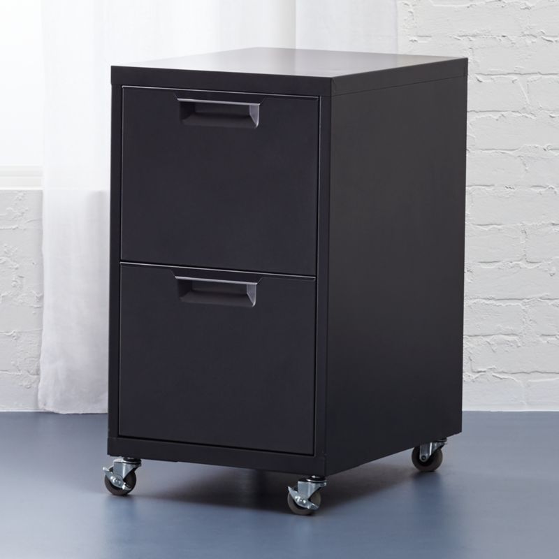 File Cabinets Cb2 Tps Carbon 2 Drawer Filing Cabinet