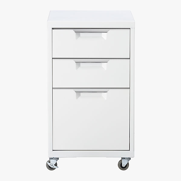 TPS white file cabinet in office furniture  CB2