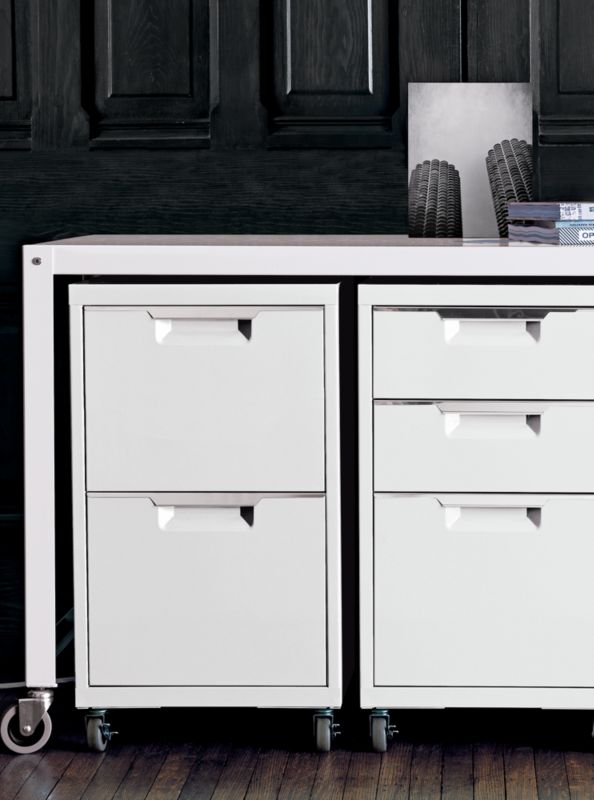 Tps White 3 Drawer Filing Cabinet