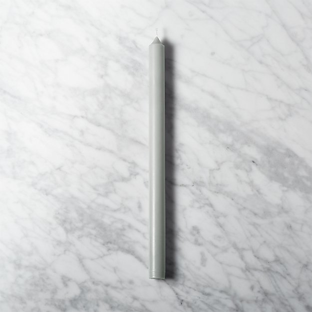 grey taper candle CB2