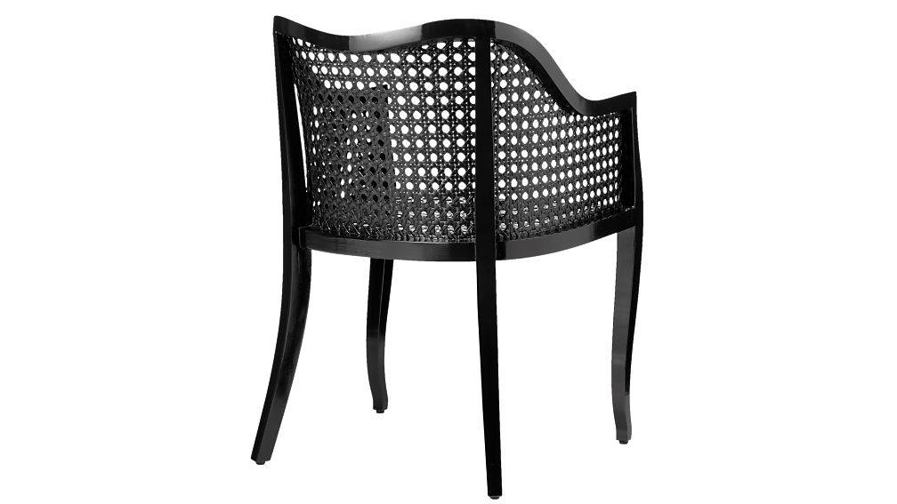 tayabas black cane side chair CB2
