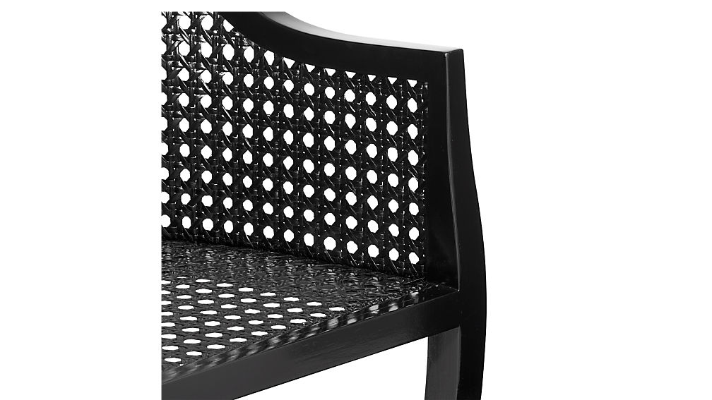 tayabas black cane side chair CB2