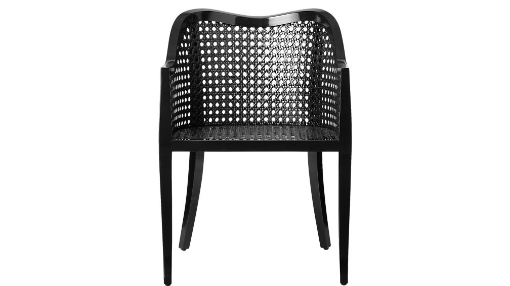 tayabas black cane side chair CB2
