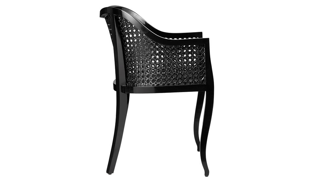 tayabas black cane side chair | CB2