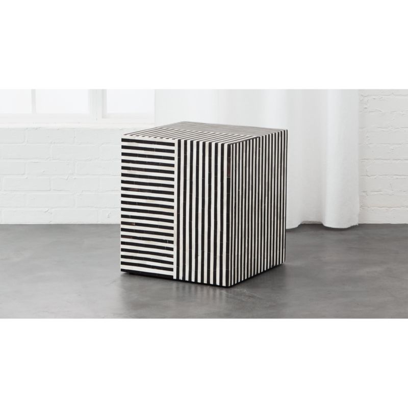 Taylor Bone Inlay Side Table CB2