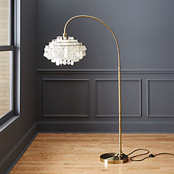 teardrops arc floor lamp