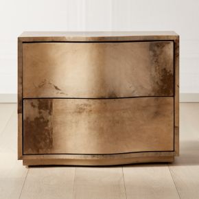 Tide Curved Nightstand Vellum
