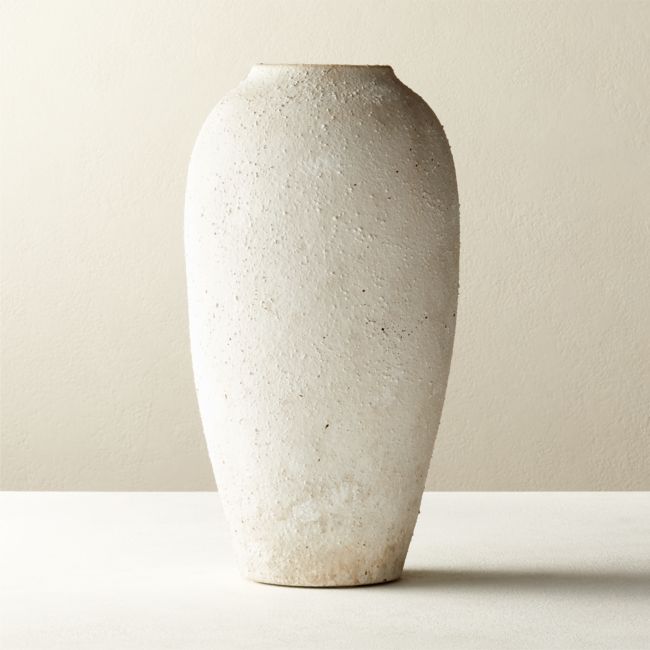 Online Designer Combined Living/Dining Torino White Textured Vase