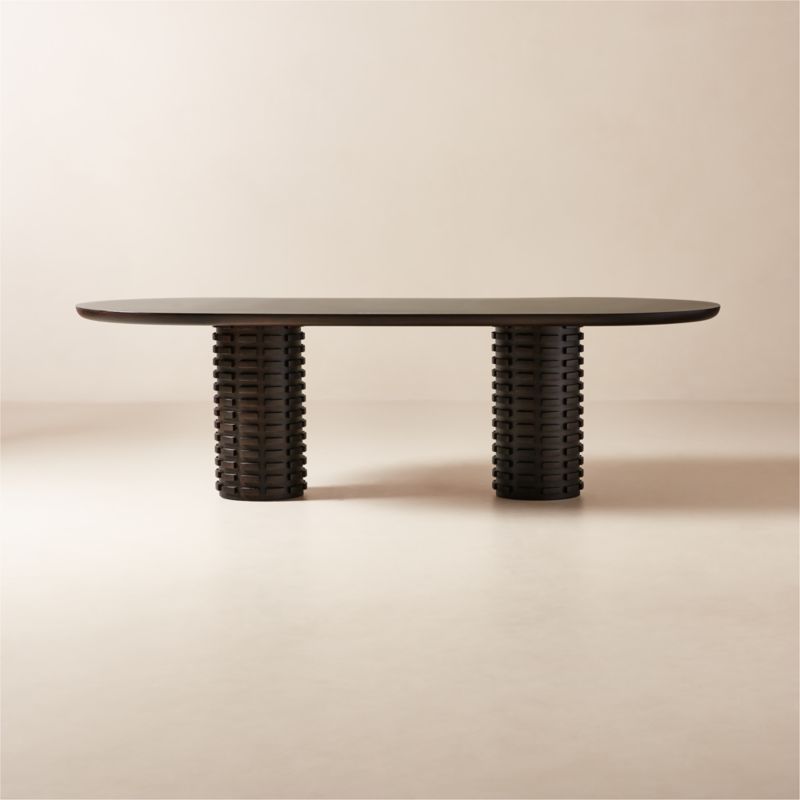 Sydney 72'' Rectangular Walnut Dining Table with Black Steel Legs