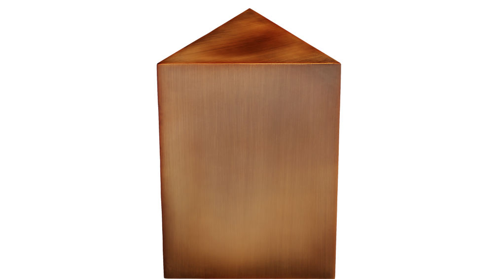 Tri Brushed Bronze Side Table CB2