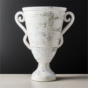 Troy Large White Vase