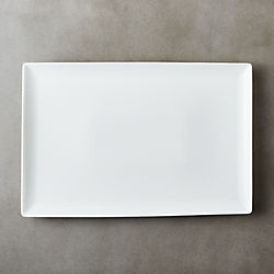 Tuck White Rectangular Platter