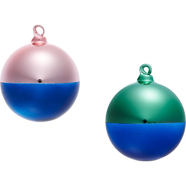 two tone ornaments cb2 two tone ornaments cb2