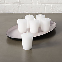 votive candles set of six