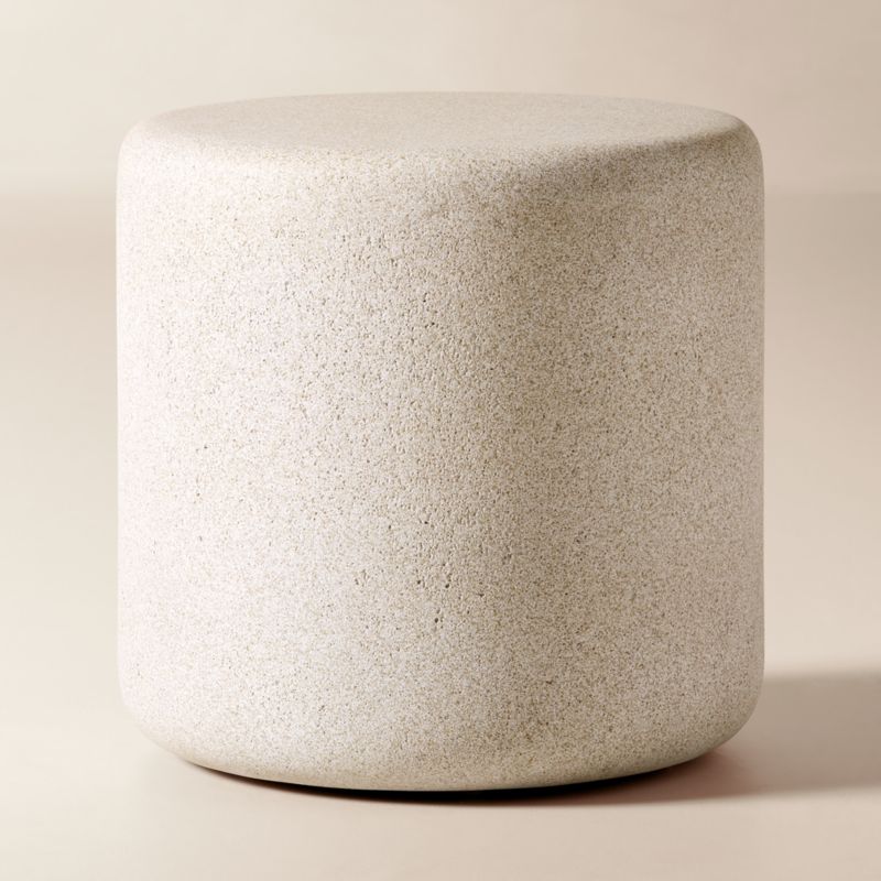 Warren Round 30" Grey Concrete Outdoor Coffee Table