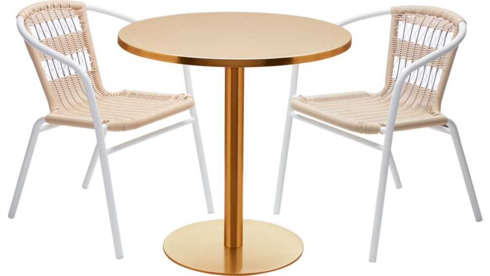 cb2 watermark bistro table