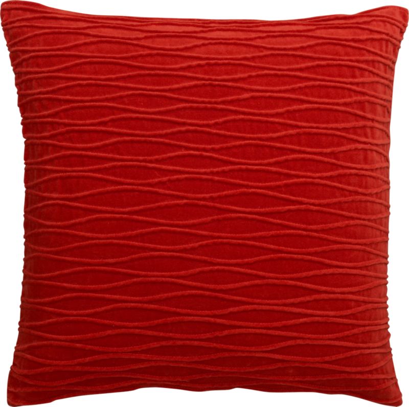 CB2   wave burnt orange pillow  