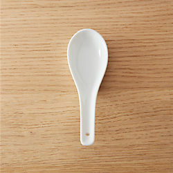 porcelain individual spoon