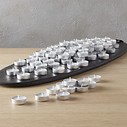 aluminum-cupped tea light candles set of 100