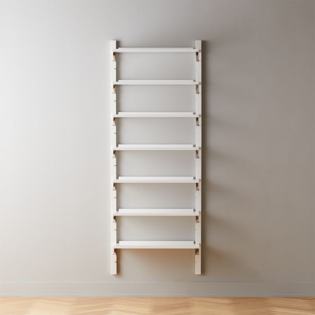Online Designer Combined Living/Dining White High-Gloss Single Modular Wall Shelf 88