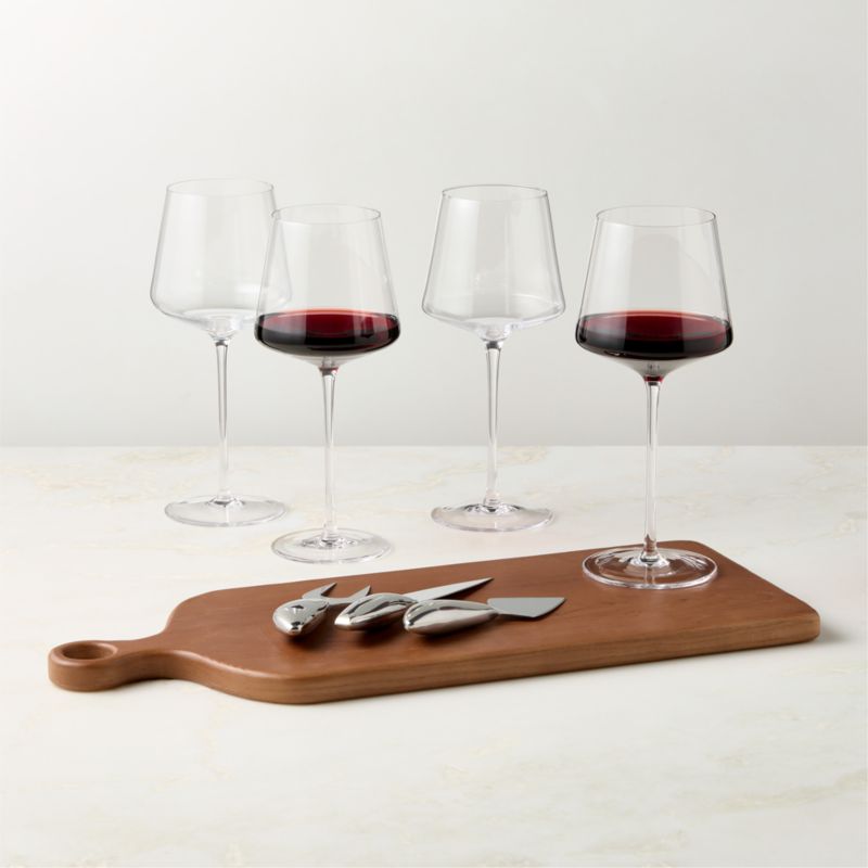 Kalman Polished Stainless Steel and Walnut Wood Bar Tools Set of 3