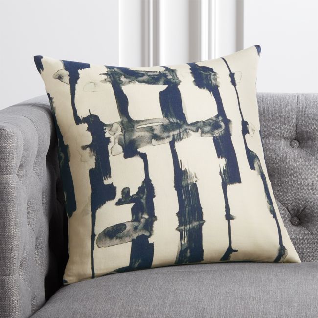 Online Designer Living Room 18" Xray Black and White Pillow with Feather-Down Insert