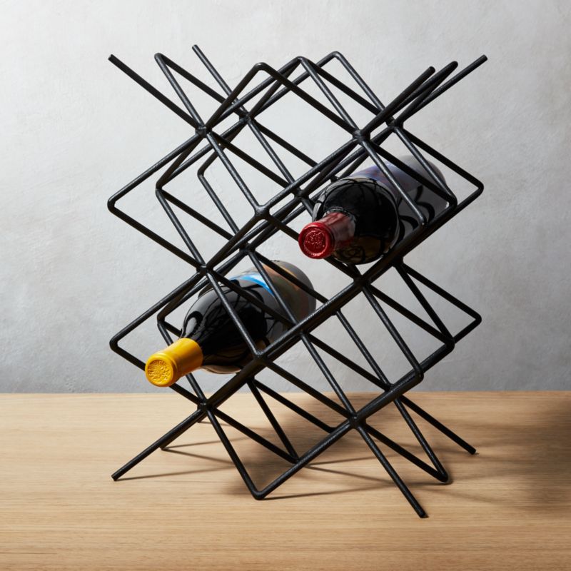 Ynez Black Wire Wine Rack