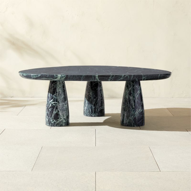 Warren Round 30" Grey Concrete Outdoor Coffee Table