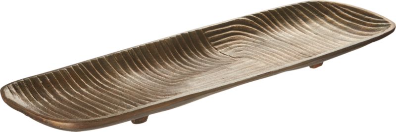 CB2 - March Catalog 2018 - Zen Rectangular Brass Tray