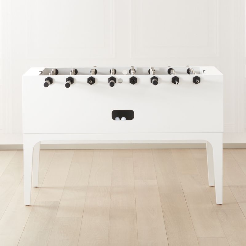 foosball table white