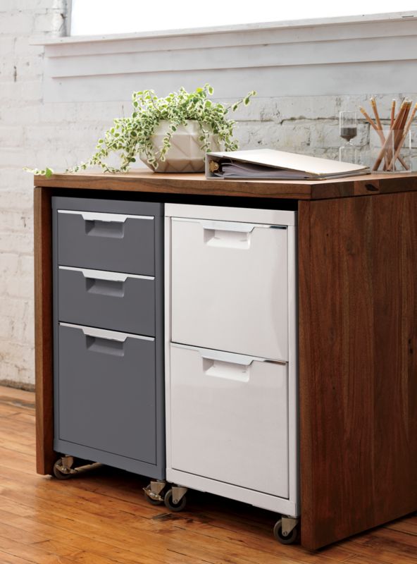 Tps White 2 Drawer Filing Cabinet