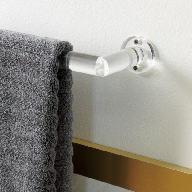 acrylic 18" towel bar + Reviews CB2