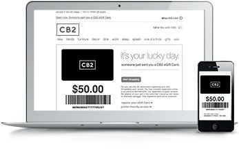 Redeem Online Or In S At Cb2 And Crate Barrel