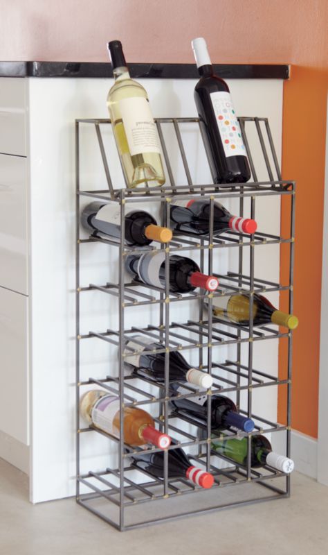 CB2   floor display wine rack  