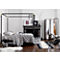frame black metal canopy bed | CB2