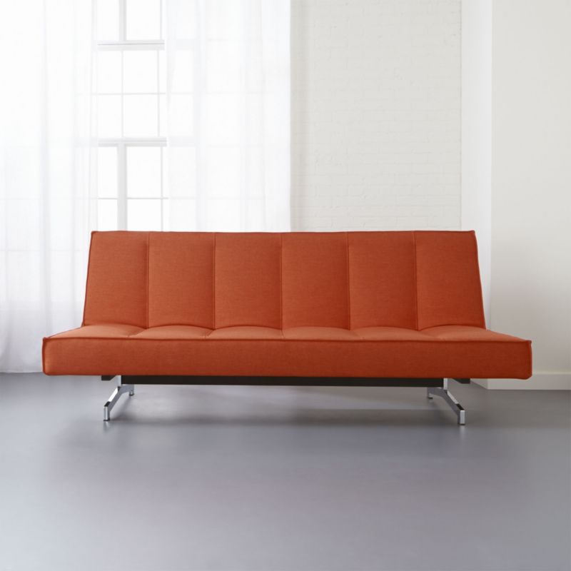 flex orange sleeper sofa | CB2 - 