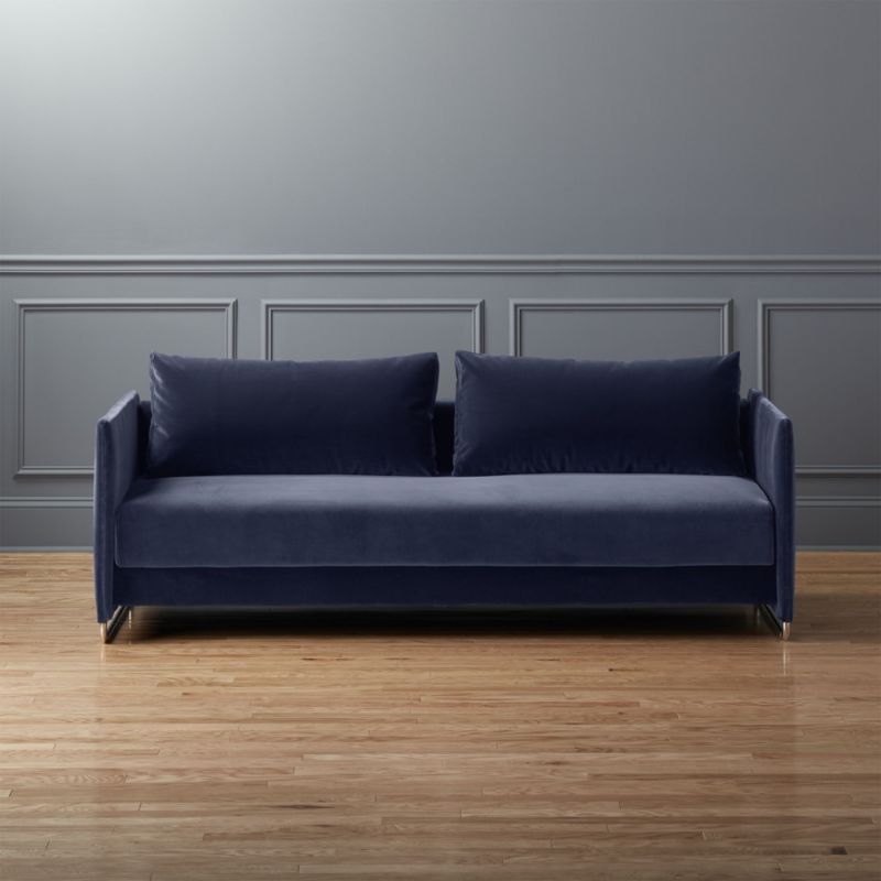 Tandom Navy Sleeper Sofa Tandom Navy Sleeper Sofa