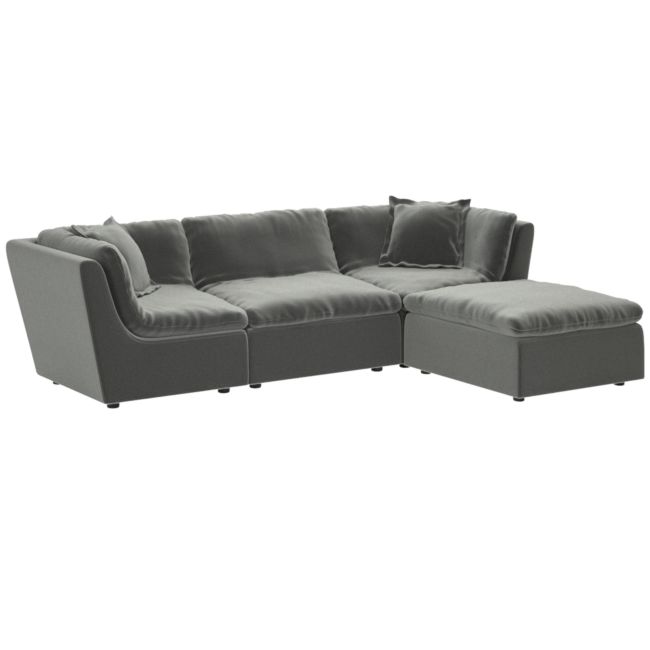 Customer Favorite Turn 4 Piece Sectional Sofa Dale Dark Grey Accuweather Shop