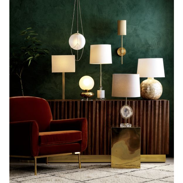 Fluted Gold Wall Sconce + Reviews CB2