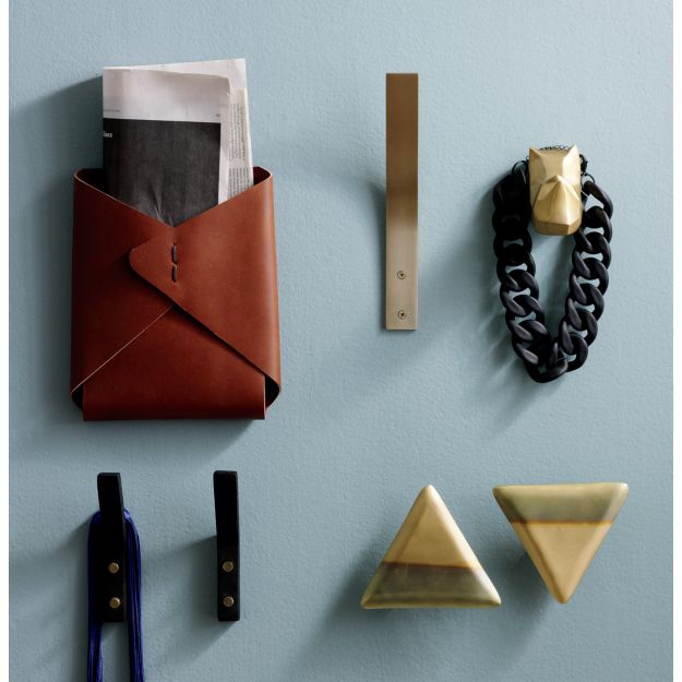 leaning edge matte black wall hook + Reviews CB2