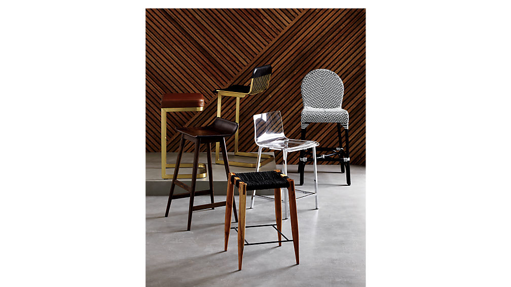 vapor acrylic bar stools CB2