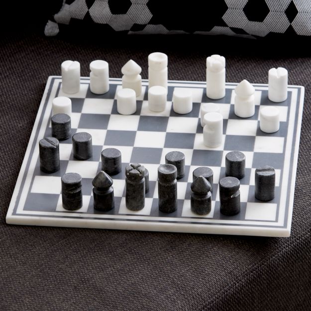 marble chess game + Reviews | CB2