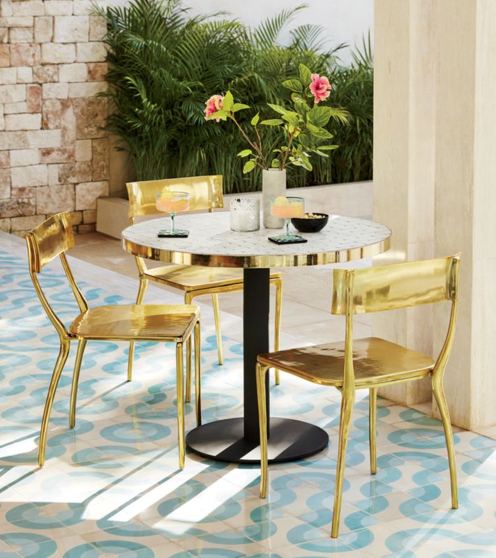 midas gold dining chair